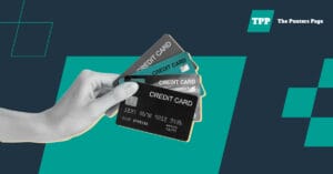 hand holding credit cards